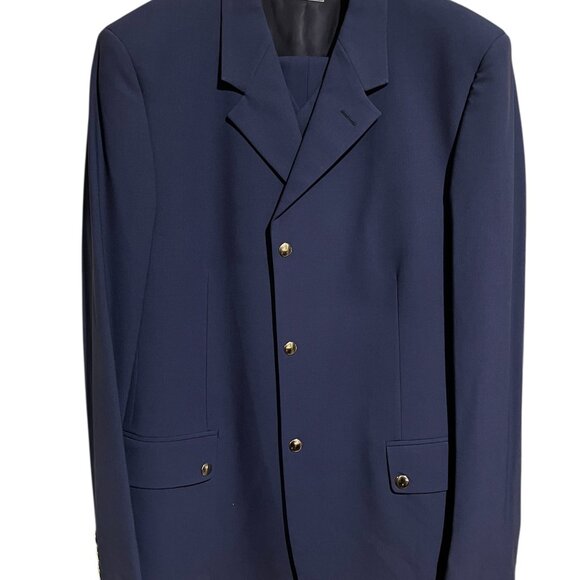 Afredo Fawzia Blue 3 pcs Suit - Picture 1 of 5